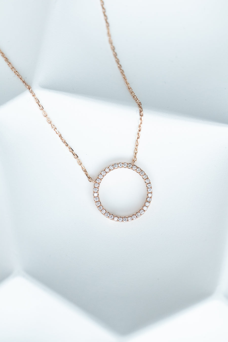 PREORDER - Diamant O Top Quality Diamond 14/18K Gold Necklace